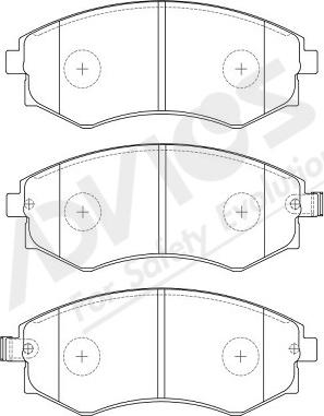 ADVICS-SEA B1N021Y - Гальмівні колодки, дискові гальма avtolavka.club