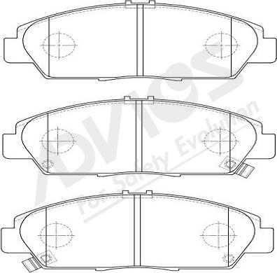 ADVICS-SEA C1N127Y - Гальмівні колодки, дискові гальма avtolavka.club