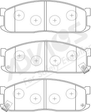 ADVICS-SEA E1N008Y - Гальмівні колодки, дискові гальма avtolavka.club