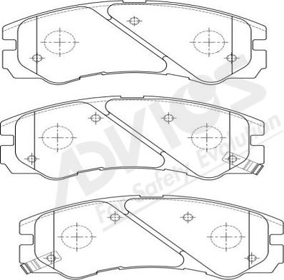 ADVICS-SEA J1N015Y - Гальмівні колодки, дискові гальма avtolavka.club