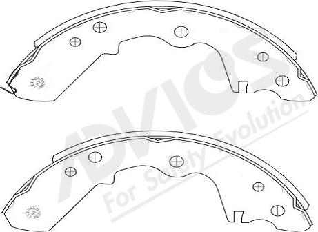 ADVICS-SEA J8N001Y - Комплект гальм, барабанний механізм avtolavka.club