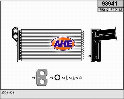 AHE 93941 - Теплообмінник, опалення салону avtolavka.club