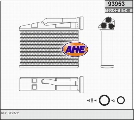 AHE 93953 - Теплообмінник, опалення салону avtolavka.club