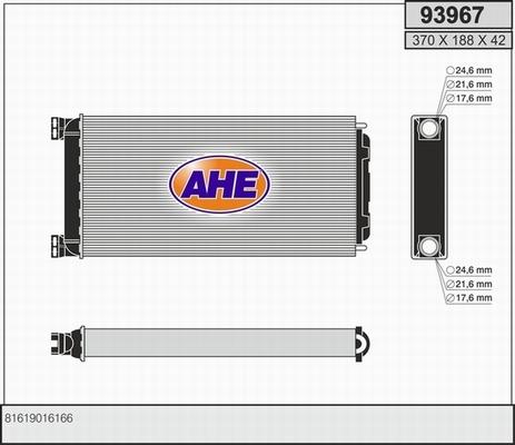 AHE 93967 - Теплообмінник, опалення салону avtolavka.club