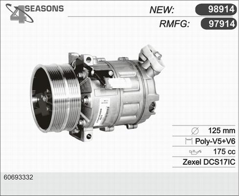 AHE 97914 - Компресор, кондиціонер avtolavka.club