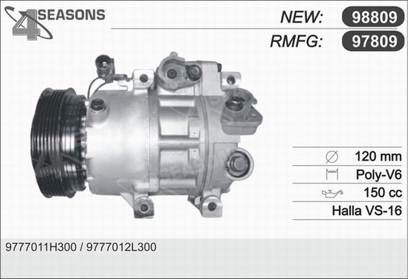 AHE 97809 - Компресор, кондиціонер avtolavka.club