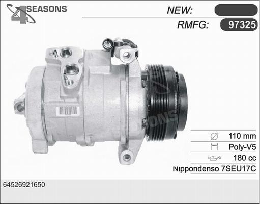 AHE 97325 - Компресор, кондиціонер avtolavka.club