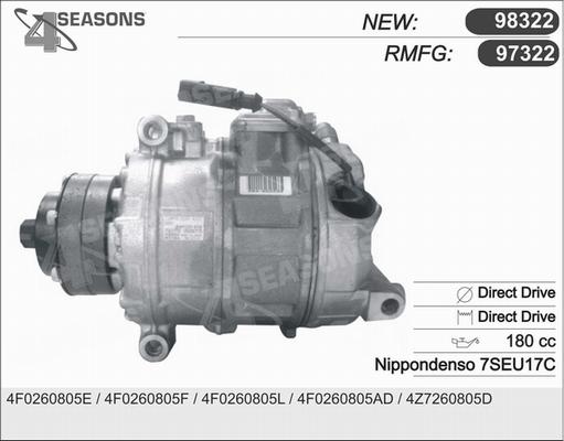 AHE 97322 - Компресор, кондиціонер avtolavka.club