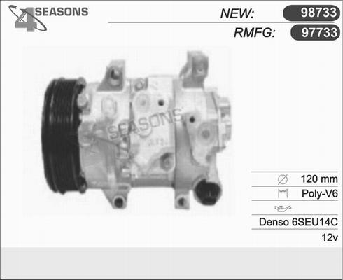 AHE 97733 - Компресор, кондиціонер avtolavka.club