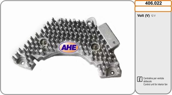 AHE 406.022 - Блок управління, ел. вентилятор (охолодження двигуна) avtolavka.club