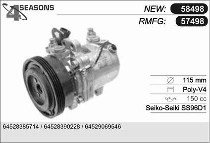 AHE 57498 - Компресор, кондиціонер avtolavka.club