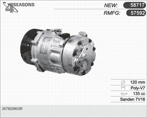 AHE 57592 - Компресор, кондиціонер avtolavka.club