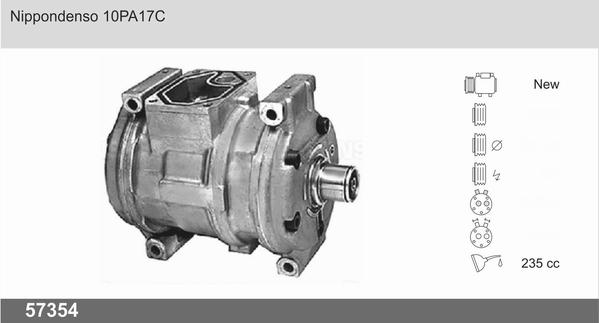 AHE 57354 - Компресор, кондиціонер avtolavka.club