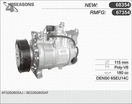 AHE 68354 - Компресор, кондиціонер avtolavka.club