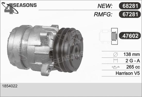 AHE 67281 - Компресор, кондиціонер avtolavka.club