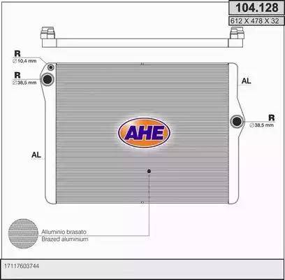 AHE 104.128 - Радіатор, охолодження двигуна avtolavka.club