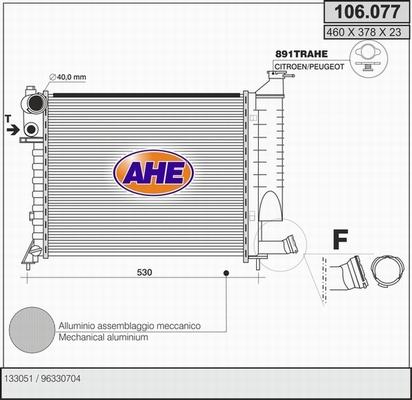 AHE 106.077 - Радіатор, охолодження двигуна avtolavka.club