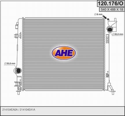 AHE 120.176/O - Радіатор, охолодження двигуна avtolavka.club