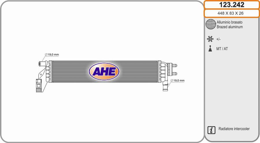 AHE 123.242 - Радіатор, охолодження двигуна avtolavka.club