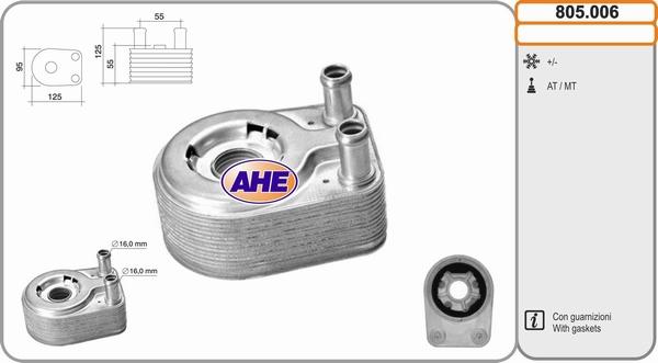 AHE 805.006 - Масляний радіатор, рухове масло avtolavka.club