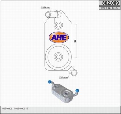 AHE 802.009 - Масляний радіатор, рухове масло avtolavka.club