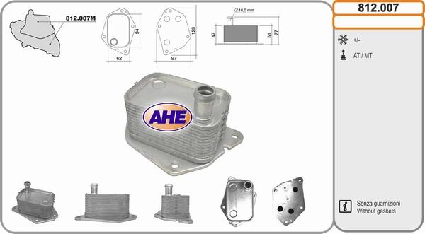 AHE 812.007 - Масляний радіатор, рухове масло avtolavka.club