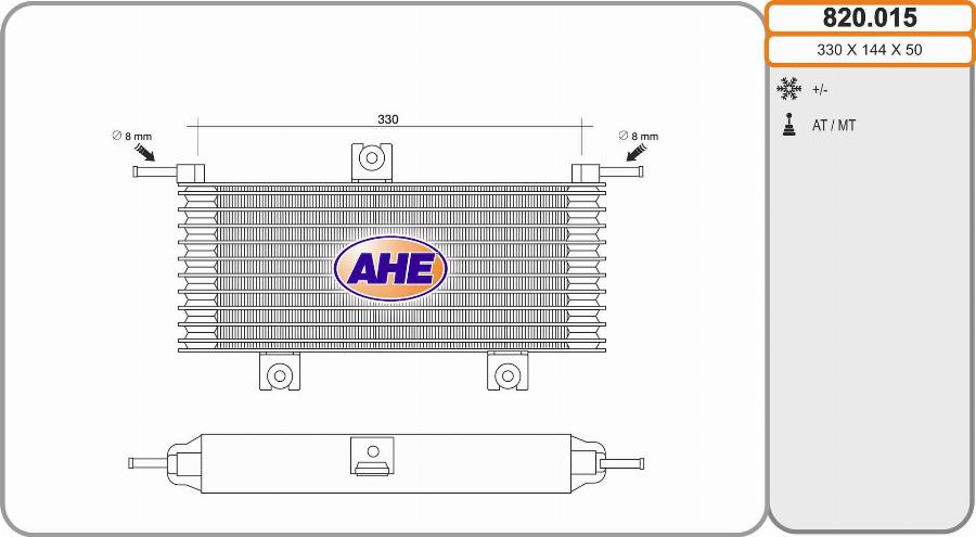 AHE 820.015 - Масляний радіатор, рухове масло avtolavka.club