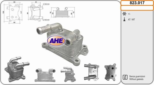 AHE 823.017 - Масляний радіатор, рухове масло avtolavka.club