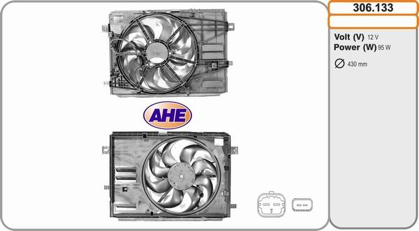 AHE 306.133 - Вентилятор, охолодження двигуна avtolavka.club