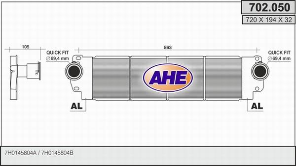 AHE 702.050 - Интеркулер avtolavka.club