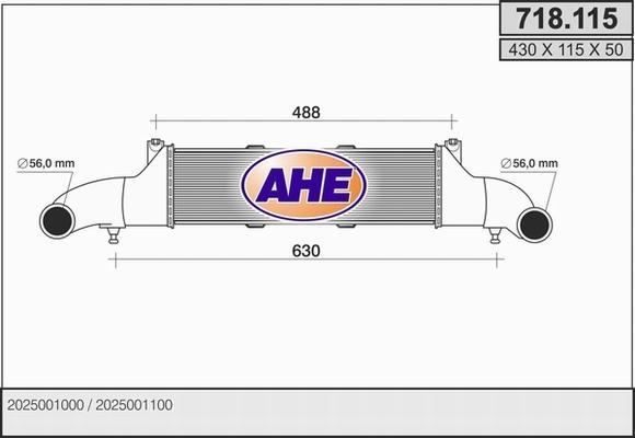 AHE 718.115 - Интеркулер avtolavka.club