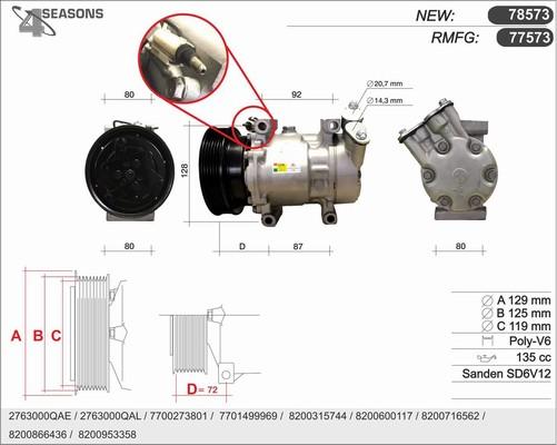 AHE 78573 - Компресор, кондиціонер avtolavka.club