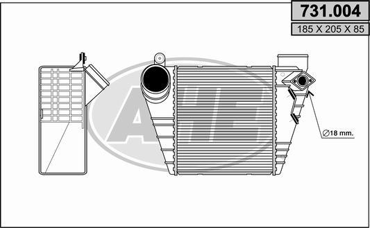 AHE 731.004 - Интеркулер avtolavka.club