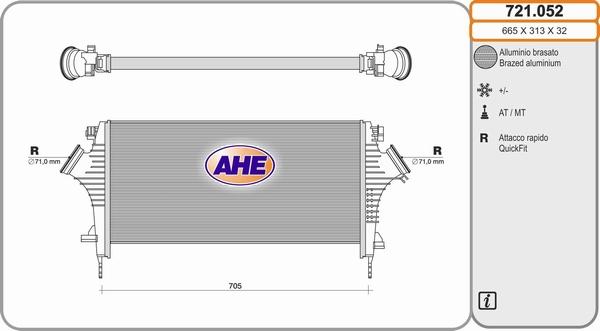 AHE 721.052 - Интеркулер avtolavka.club