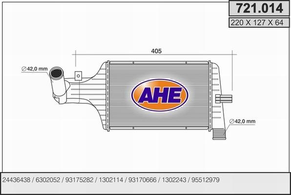 AHE 721.014 - Интеркулер avtolavka.club