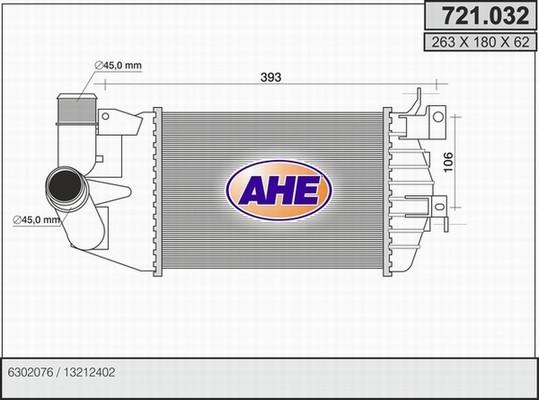 AHE 721.032 - Интеркулер avtolavka.club