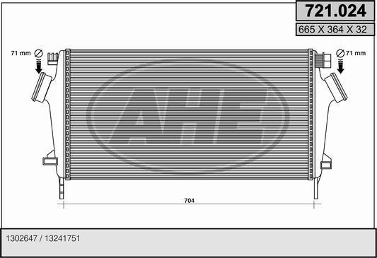 AHE 721.024 - Интеркулер avtolavka.club