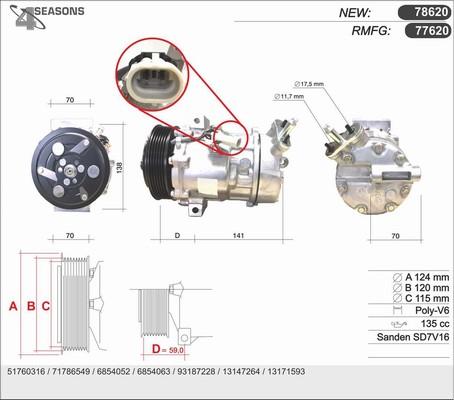 AHE 77620 - Компресор, кондиціонер avtolavka.club