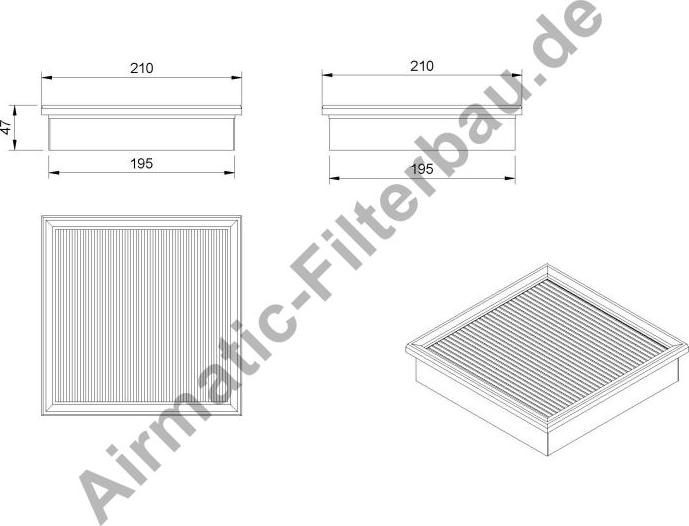 Airmatic IF0801 - Фільтр, повітря у внутрішній простір avtolavka.club