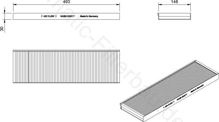 Airmatic IF1543B - Фільтр, повітря у внутрішній простір avtolavka.club