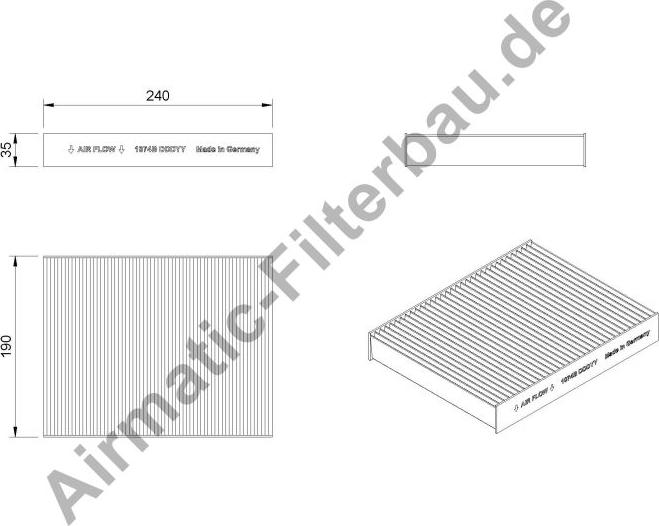 Airmatic IF1074P - Фільтр, повітря у внутрішній простір avtolavka.club