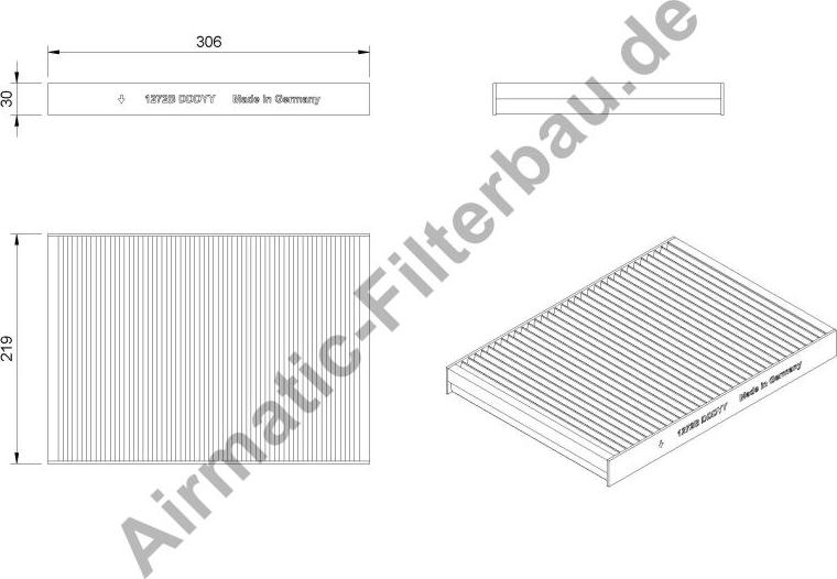 Airmatic IF1272B - Фільтр, повітря у внутрішній простір avtolavka.club