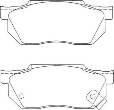 BENDIX 572284B - Гальмівні колодки, дискові гальма avtolavka.club