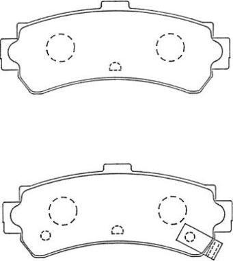 Aisin ASN-256 - Гальмівні колодки, дискові гальма avtolavka.club