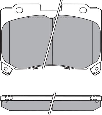 BENDIX 572384B - Гальмівні колодки, дискові гальма avtolavka.club