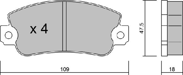 Aisin BPFI-1041 - Гальмівні колодки, дискові гальма avtolavka.club