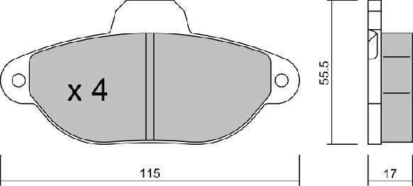 Aisin BPFI-1006 - Гальмівні колодки, дискові гальма avtolavka.club