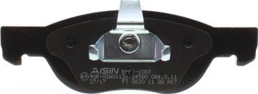 AISIN BPFI-1003 - Гальмівні колодки, дискові гальма avtolavka.club