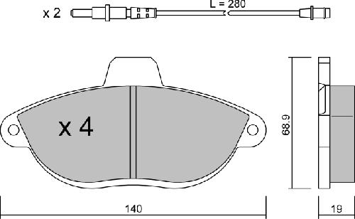 Aisin BPFI-1012 - Гальмівні колодки, дискові гальма avtolavka.club