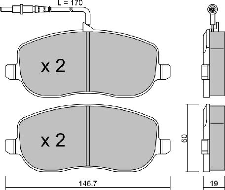 Aisin BPFI-1023 - Гальмівні колодки, дискові гальма avtolavka.club